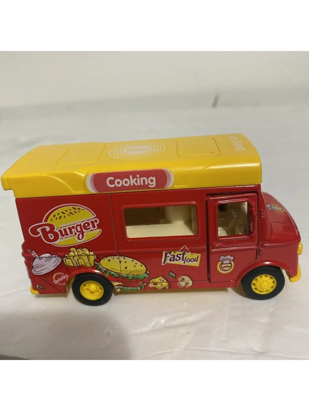 1:36 Drinks Food Truck Model Car Van Diecast Toy Vehicle Toys for Kids Gifts